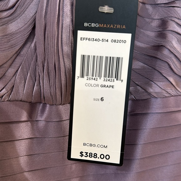 BCBGMAXAZRIA long dress with sweetheart neckline size 6 - Picture 5 of 6